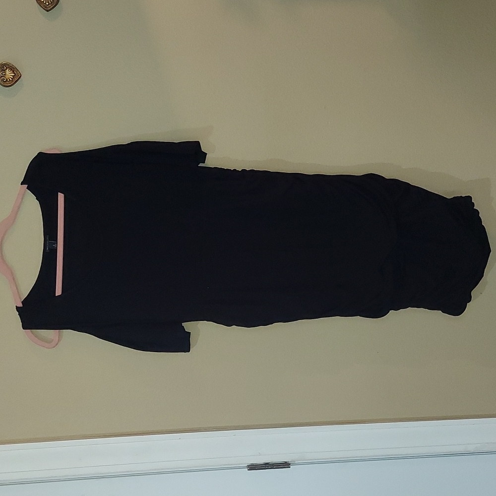 Black form fitting dress